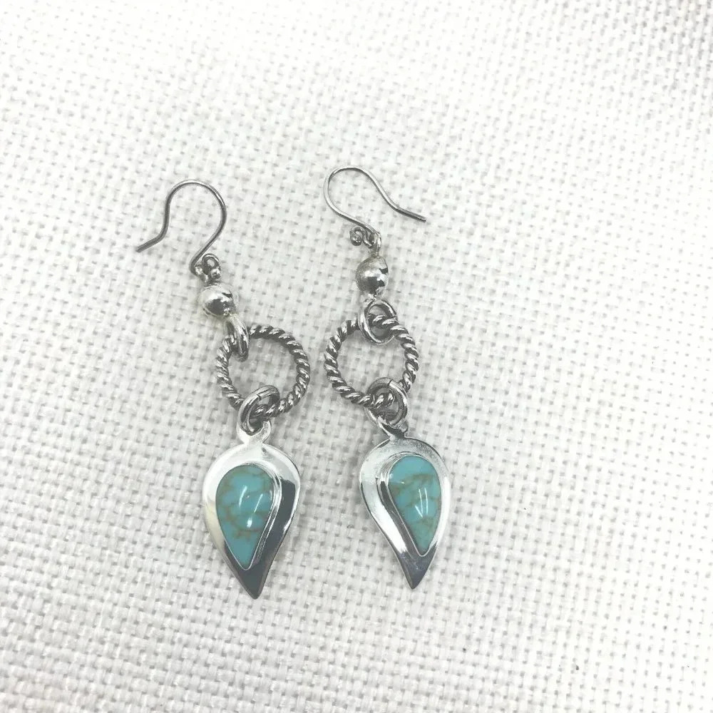 Elegant South West 925 Sterling Silver Earrings by RAFUL CANO MEXICO - Picture 8 of 15